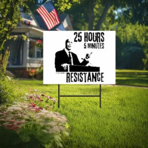 25 Hour 5 Minute Record Speech-Cory Booker Tard Sign