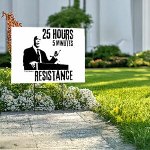 25 Hour 5 Minute Record Speech-Cory Booker Tard Sign