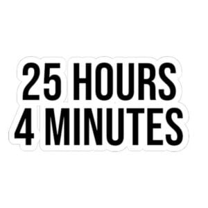 25 Hours 4 Minutes Senate Floor Speech Sticker