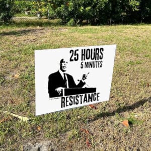 Cory Booker, 25 Hour 5 Minute Record Speech Yard Sign