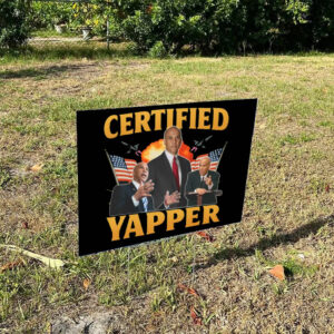 Cory Booker Certified Yapper Funny Meme Yard Sign