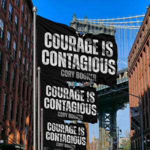 Cory Booker Courage Is Contagious Flag