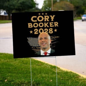 Cory Booker Election, Cory Booker for President 2028 Yard Sign