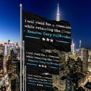 Cory Booker Filibuster, Senator Cory Filibooker Flag