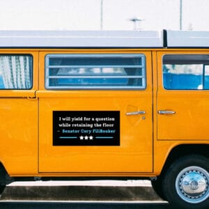 Cory Booker Filibuster, Senator Cory Filibooker Sticker