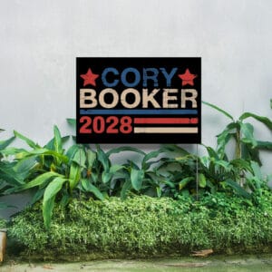 Cory Booker For President 2028 Yard Sign