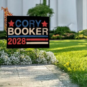 Cory Booker For President 2028 Yard Sign
