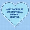 Cory Booker Is My Emotional Support Senator funny sticker