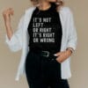 Cory Booker It's Not Left or Right It's Right or Wrong Shirt