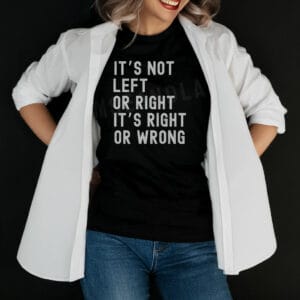 Cory Booker It's Not Left or Right It's Right or Wrong Shirt
