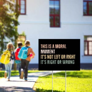 Cory Booker Moral Moment Yard Sign