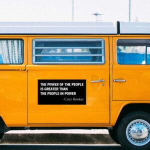 Cory Booker Quote Power Of The People, Senator Cory Booker Sticker