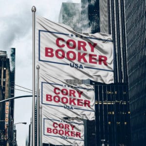 Cory Booker USA – Bold Voice Democracy Defender Flag