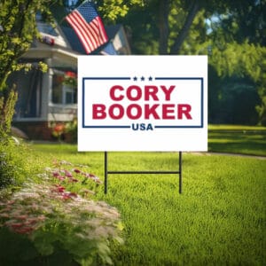 Cory Booker USA – Bold Voice Democracy Defender Yard Sign