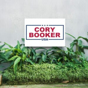 Cory Booker USA – Bold Voice Democracy Defender Yard Sign