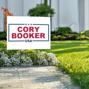 Cory Booker USA – Bold Voice Democracy Defender Yard Sign