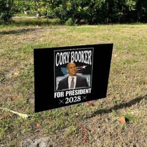 Cory Booker for President 2028 Yard Sign