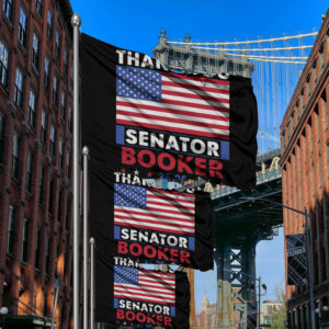 Defend Democracy Resist, Thank You Cory Booker Flag