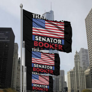 Defend Democracy Resist, Thank You Cory Booker Flag
