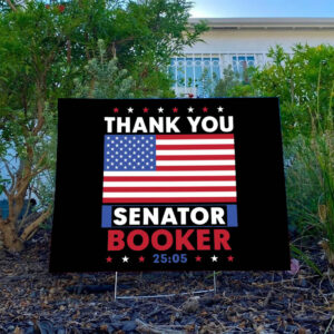 Defend Democracy Resist, Thank You Cory Booker Yard Sign