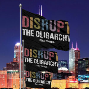 Disrupt The Oligarchy Cory Booker Resist Flag