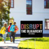 Disrupt The Oligarchy Cory Booker Resist Yard Sign