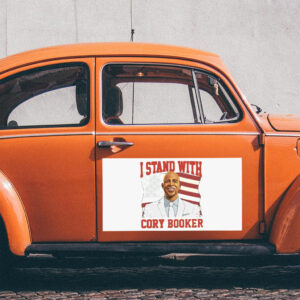 I Stand With Cory Booker Shirt Anti Trump Sticker