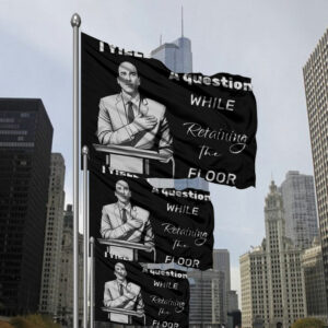 I yield for a question while retaining the floor, Cory Booker Senator Flag