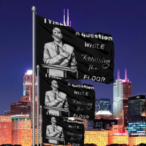 I yield for a question while retaining the floor, Cory Booker Senator Flag