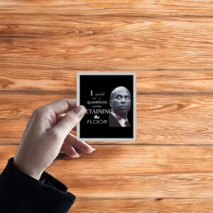 I yield for a question while retaining the floor-Senator Cory Booker Sticker