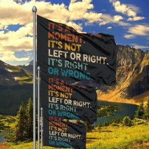 It's A Moral Moment It's Not Left Or Right It's Right Or Wrong Cory Booker Anti Trump Flag