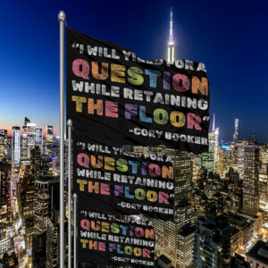 Official Cory Booker, Fight The Oligarchy Flag