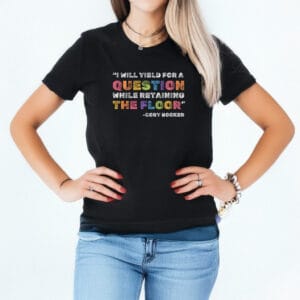 Question While Retaining The Floor Cory Booker T-Shirt