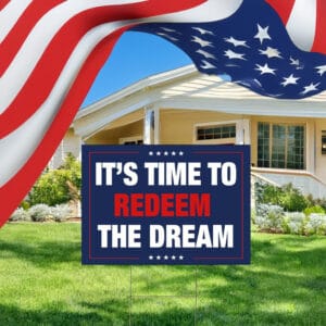 Redeem the Dream Yard Sign, Cory Booker Protect Social Security Sign