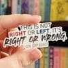 Right or Wrong Quote–Cory Booker Sticker