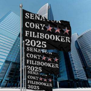 Senator Cory Booker Filibuster 2025 Flag