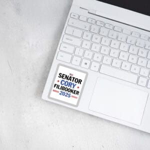 Senator Cory Booker Filibuster 2025 Sticker