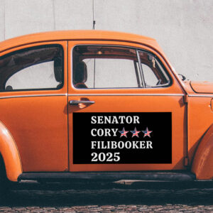 Senator Cory Booker Filibuster 2025 Sticker