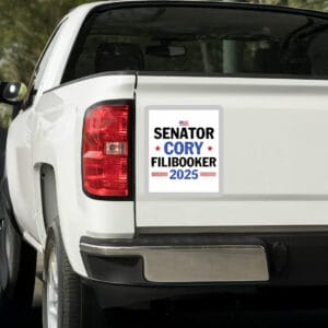 Senator Cory Booker Filibuster 2025 Sticker