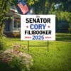Senator Cory Booker Filibuster 2025 Yard Sign