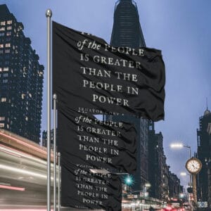 Senator Cory Booker, The power of the people is greater than the people in power Flag