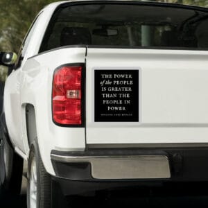 Senator Cory Booker, The power of the people is greater than the people in power Sticker