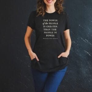 Senator Cory Booker, The power of the people is greater than the people in power tee