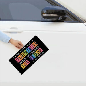 While Retaining The Floor, Cory Booker Filibuster Sticker